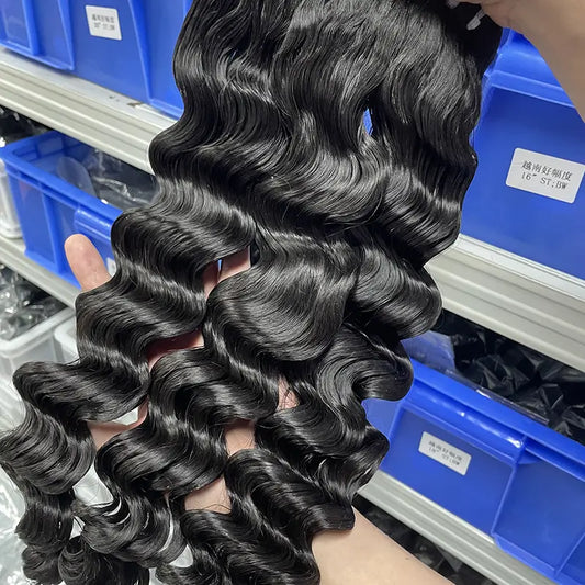 10A Raw Virgin Hair Weaving Loose Deep