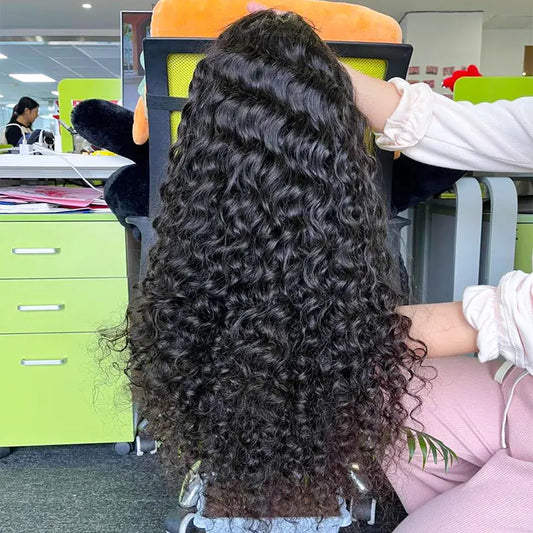 10A Custom HD/Transparent Frontal Raw Hair Wig Loose Deep