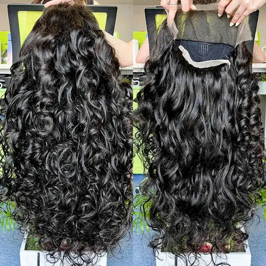 10A Custom HD/Transparent Frontal Raw Hair Wig Loose Wave