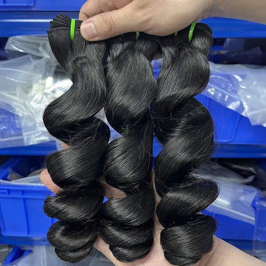12A Raw Virgin Hair Weaving Loose Wave