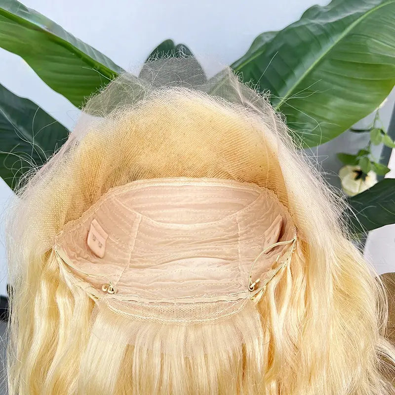 #613 Blonde Custom HD/Transparent Frontal Raw Hair Wig Straight
