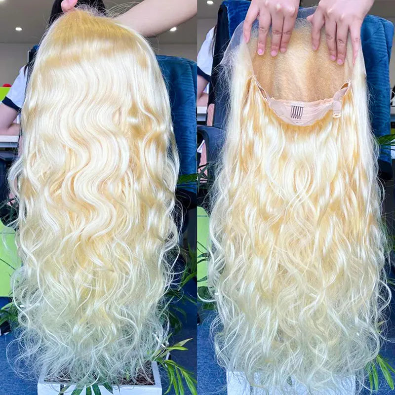 #613 Blonde Custom HD/Transparent Frontal Raw Hair Wig Body Wave