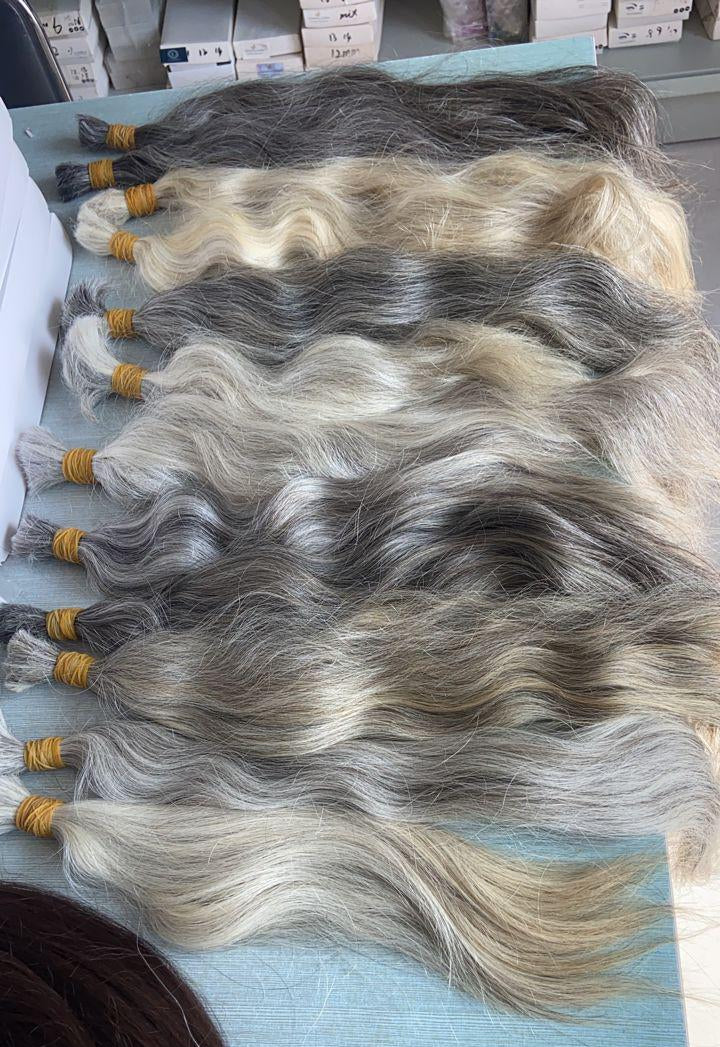 Natural Gray Virgin Remy Hair